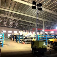 Générateurs diesel LED 5m 7m 9m Tour d'éclairage Aéroport Tour d'éclairage dédiée Remorque