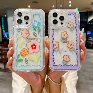 Funda de teléfono MAXUN personalizada 3 en 1 con estampado de flores para iPhone, Samsung, Infinix, Huawei, Moto, Redmi, ZTE, Oppo, <span class=keywords><strong>Honor</strong></span> - Product Image 3
