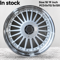 عجلات سبائك ألومنيوم عميقة الحواف رائجة البيع مقاس 18 و19 بوصة، 5x112 و5x120 لسيارات BMW الفئة 3 والفئة 5 وM3 وM4 وM5 وX3 وX5 وX6 وZ4، عجلات بخمس فتحات
