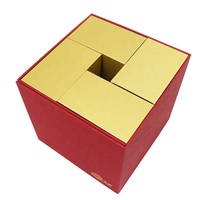 Fabrication de boîte cadeau pliante personnalisée emballage cosmétique de parfum en papier de carton boîte cadeau plate de luxe rectangulaire