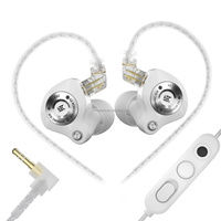 Nuevo controlador dinámico de banda ultraancha y ultracorto recorrido KZ-EDZ de 3.5mm tipo C, desarrollado internamente, con sistema de amortiguación de doble etapa, desmontable