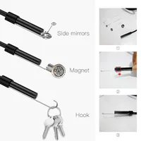 Endoscope industriel d'égout de 5.5mm Endoscopie de tuyauterie de type C Mini caméra serpent flexible 3 en 1 Endoscope automobile pour Android