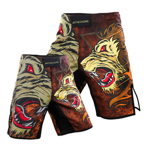 ชุดต่อสู้แบบกำหนดเอง MMA BJJ กางเกงขาสั้นต่อสู้ต่อสู้ต่อสู้น้ำหนักเบาทนทานไม่มีโครงตาข่าย - Product Image 1