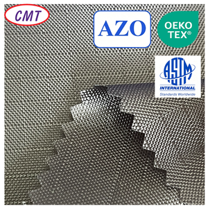Tessuto Oxford in Poliestere Ecologico Nero 420D con Griglia da 0,7 cm, Codice RG-634679, Conforme alla Proposta 65 della California, per Kit WC - Product Image 1