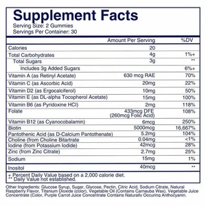 Les bonbons pour les cheveux, la peau et les ongles aident à nourrir le corps des nutriments vitaux Vos cheveux, la peau et les ongles ont besoin de suppléments vitaminiques végétaliens à la biotine - Product Image 3