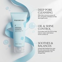 Gel Nettoyant Visage BHA Anti-Sébum en Gros avec 1% d'Acide Salicylique pour Peaux Grasses à Tendance Acnéique