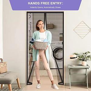 ม่านกันยุงแม่เหล็กสำหรับประตู  แบบพับได้ ป้องกันแมลงวันและยุง สำหรับใช้ในครัวช่วงฤดูร้อน - Product Image 6