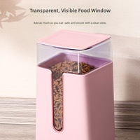 Distributeur automatique de nourriture pour chat en plastique et fontaine à eau pour animaux de compagnie, distributeur d'eau pour chien - Alimentation en eau courante non électrique