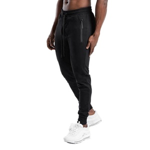 กางเกงขายาวผู้ชาย ผ้าฝ้าย 100% สวมใส่สบาย แห้งเร็ว สีดำ คุณภาพสูง กางเกงวอร์มขายาวทรงจ็อกเกอร์สำหรับผู้ชาย - Product Image 3