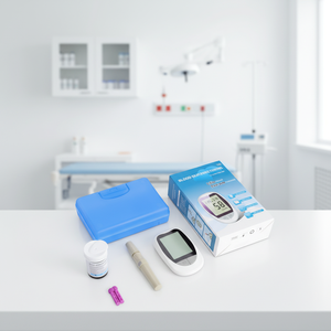 Высококачественный цифровой умный глюкометр с сертификатом CE, модель для домашнего использования, медицинский прибор с электропитанием для измерения уровня сахара в крови - Product Image 5