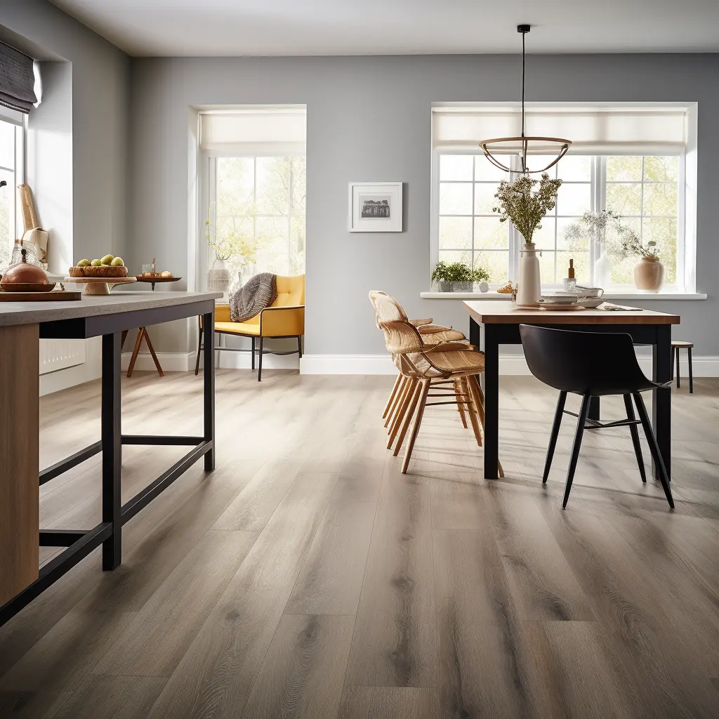 Lenolium LVP LVT พื้นพลาสติกพีวีซีไวนิลกันน้ำพื้นไม้กระดานมีกาวในตัว