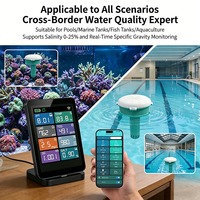Sistema de Monitoreo de Calidad del Agua Inteligente WiFi 8 en 1 Lonnmeter LONN-WM04 para Piscinas, pH, ORP, TDS, EC, Cloro, Temperatura