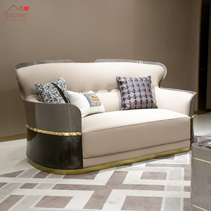 Ensemble de canapés en cuir véritable de luxe de designer italien 1, <span class=keywords><strong>2</strong></span> et 3 places pour la maison, salon - Product Image 3