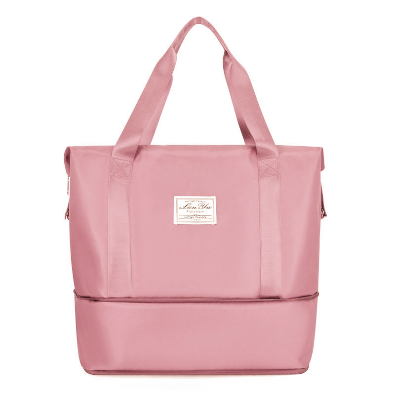 Fashion Unisex High Quality Gym Sports Dry/Wet Tote Bags Waterproof Nylon Polyester Zipper Closure Adjustable Strap Weekend Bag