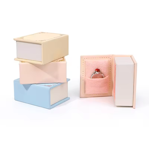 Новинка: Элегантная подарочная коробка для ювелирных изделий Peike в форме книги, с магнитом, перерабатываемая, с возможностью индивидуализации и печати - Product Image 3