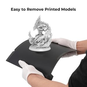 Kit d'accessoires Creality K1 Max, plaque de construction en acier à ressort haute résistance 315*310mm, surface PEI lisse, magnétique souple 4004090107 - Product Image 5