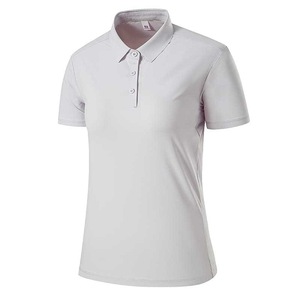 Polo à manches courtes unisexe en nylon 175g, infroissable, pour l'été, tenue de travail professionnelle, tissu tissé avec étiquette - Product Image 4