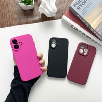 Coque de téléphone personnalisée en TPU couleur macaron pour iPhone 17 Air 17 Pro Max 16 15 14 Plus 13 12, protection antichoc au toucher doux