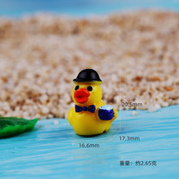 Mini Patitos de Resina Navideños en 3D, Lote de Pequeñas Cuentas de Pato, Miniaturas para Casa de Muñecas, Adornos Pequeños de Invierno