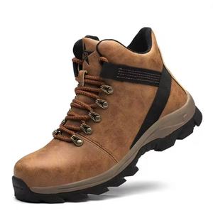 Botas de Trabajo para Hombre de Alta Calidad Directo de Fábrica, Personalizables al por Mayor, con Puntera de Acero, Anti-Impactos, Calzado de Seguridad Indestructible - Product Image 1