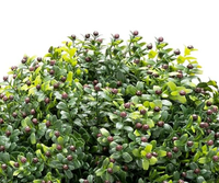 Plante artificielle avec boule topiaire de fruits bruns Bonsaï Petit arbre Plantes artificielles pour la décoration intérieure et extérieure de la maison
