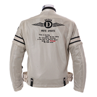 Jaket Setelan Sepeda Motor Unisex Musim Panas Anti Angin Bahan Oxford Mesh Bernapas Lengan Panjang Logo Depan Balap Motor