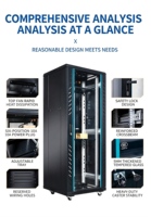 Armoire serveur sur pied de 1,8 m de profondeur, 1840*600*1000 mm, 19 pouces, en acier laminé à froid SPCC, pour centre de données et réseau