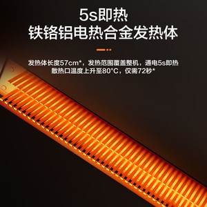 Calentador Eléctrico Midea HDY20K Tipo Convección 20 m² Impermeable Silencioso Calefacción Rápida - Product Image 5