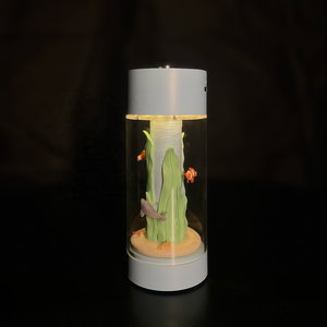 Lámpara LED recargable fácil de llevar Ocean Coral Reef, luz nocturna de acuario con <span class=keywords><strong>pez</strong></span> <span class=keywords><strong>payaso</strong></span>, tema marino de verano decoración del hogar regalo - Product Image 5