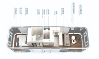 Capsule spatiale en acier de luxe 2025, maison préfabriquée en conteneur, design moderne, hôtel, appartement, cuisine, pod commercial, dirigeable
