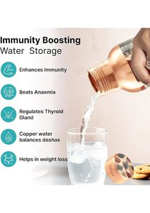 Bouteille d'eau en cuivre imprimée pour la décoration, vente en gros, bouteille d'eau en cuivre pur, bouteilles en cuivre pour l'eau potable, best-seller - Product Image 5