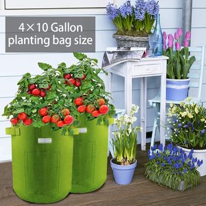 4 Gói Túi Trồng Cây, Túi Trồng Khoai Tây Trong Vườn Túi Trồng Chậu Cây Có Cửa Sổ Và Tay Cầm Cho Rau - Product Image 3
