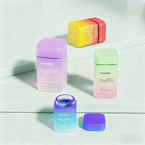 Lüks boş cam gıda tozu sağlık hap takviyesi şişe ambalajlama kare <span class=keywords><strong>c</strong></span> vitamini Serum kapsül hap şişeleri - Product Image 3