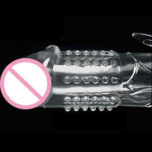 Transparente Penis-Hülle Verlängerung für Neuartige Sexuelle Verzögerung Stimulierende Genoppte Kondome - Product Image 5