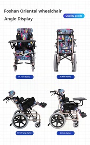 Foshan manuel paralysie cérébrale pédiatrique fauteuil roulant pliant haut multi-fonction ferry famille <span class=keywords><strong>poussette</strong></span> modèle pour enfants - Product Image 3