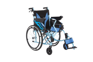 Silla de Ruedas Manual de Estilo Deportivo con Reposapiés Transpirable Desmontable para Personas Mayores con Discapacidad - Product Image 5