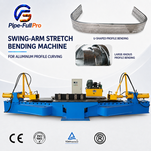 Aluminum Profile <b>Stretch</b> Bending <b>Machine</b> CNC Controlled Tube Pipe Section Curving Equipment for Curtain Wall Fabrication - Product Image 1