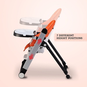 <span class=keywords><strong>Chaise</strong></span> <span class=keywords><strong>haute</strong></span> pliable multifonctionnelle pour enfants, sécurité avant tout, pour la cuisine, le salon, la chambre, l'alimentation des bébés - Product Image 4