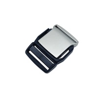 Boucle à dégagement latéral personnalisée en alliage de zinc 25 mm, plaque métallique, boucle de sangle en plastique pour sacs, colliers et laisses pour chiens