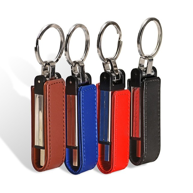 Wholesale Price Leather USB 3.0 & 2.0 Flash Memory Pen Drive 1/2/4/8/16/32/64/128/256GB with Custom Logo Printing