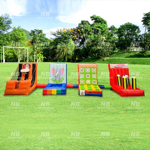 Trò chơi lễ hội 4 trong <span class=keywords><strong>1</strong></span> dành cho người lớn bơm hơi tùy chỉnh cho các trò chơi thể thao ngoài trời cho thuê - Product Image 2