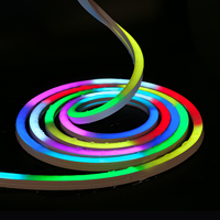 Lampu Tali LED Tahan Air IP67 dengan Kontrol Remote/Aplikasi, Sinkronisasi Musik, Warna-warni, Fleksibel, Lampu Strip LED Neon