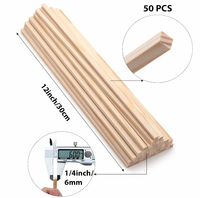Vente en gros d'usine : Tiges en bois carrées non finies, robustes, écologiques, réutilisables, de haute qualité et conformes aux normes de sécurité, pour l'artisanat DIY