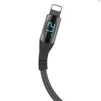 Affichage numérique LED Nylon rapide tressé 1.2M 2M 5A PD 140W USB C vers USB Type C Câble de données de charge rapide pour téléphone Android