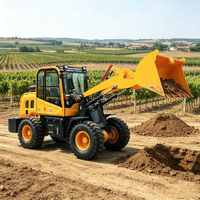 Chargeuse sur pneus télescopique hydraulique la plus vendue Euro 5 CE EPA pour la construction, l'aménagement paysager, mini-chargeuse diesel, chargeuse agricole et de jardin