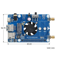 Carte d'extension de communication 4G Raspberry Pi, carte de développement, module Internet GNSS IoT 4G mondial SIM7600G-H M.2, Linux USB