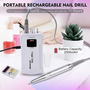 สว่านไร้สายแบบชาร์จไฟได้สำหรับเล็บ ระดับมืออาชีพ กำลังไฟฟ้า 35K - Product Image 2
