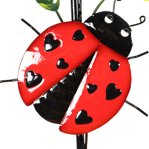 Plateau à fleurs en fer blanc, Design <span class=keywords><strong>coccinelle</strong></span>, pour mangeoire d'oiseaux - Product Image 5