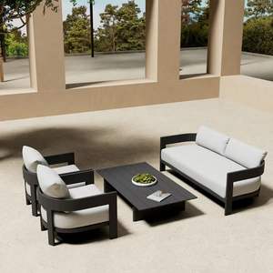 Kunden spezifische Farbe Outdoor Aluminium Metall Mod Sofa Set Langlebige bequeme Gartenmöbel für Wohnzimmer Innenhof Modern - Product Image 6