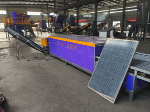 Machine de traitement de panneaux solaires d'<span class=keywords><strong>occasion</strong></span> pour le retrait des cadres en aluminium et la séparation des plaques de verre - Product Image 2